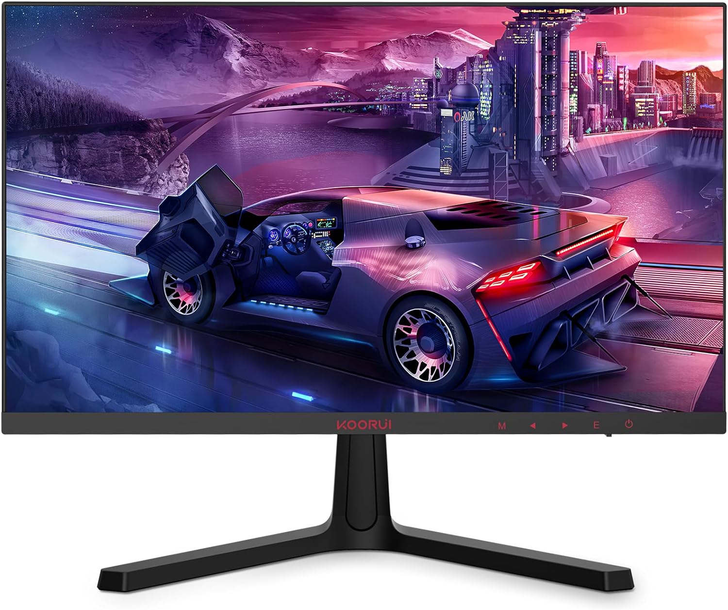 KOORUI 24 pouces moniteur d’ordinateur -FHD 1080P moniteur de jeu 165Hz VA 1ms